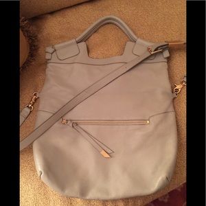 Foley & Corinna mid city tote/crossbody grey bag
